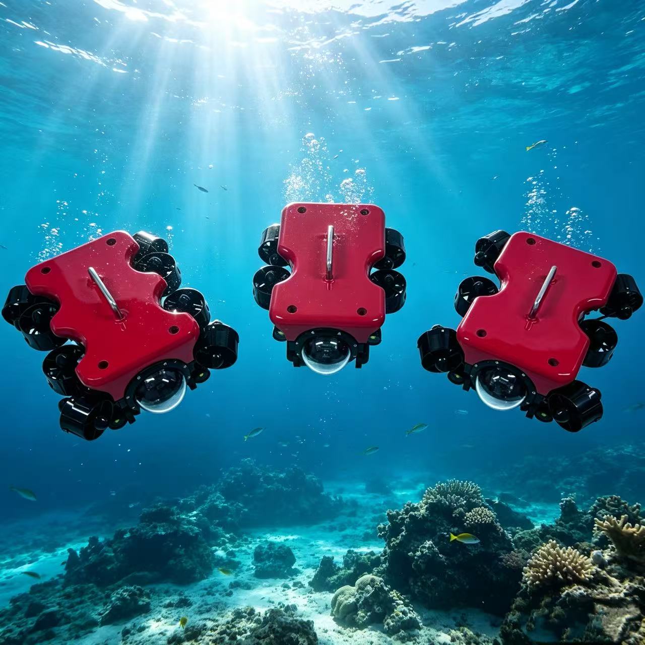 Underwater Inspection Camera 50M - FD-Mini-ROV: 50m 수심에서 작동하며, 4~8개의 추진