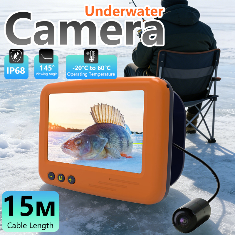 Underwater Fishing Camera 4K - 수중 낚시 카메라 4.3인치 LCD 얼음