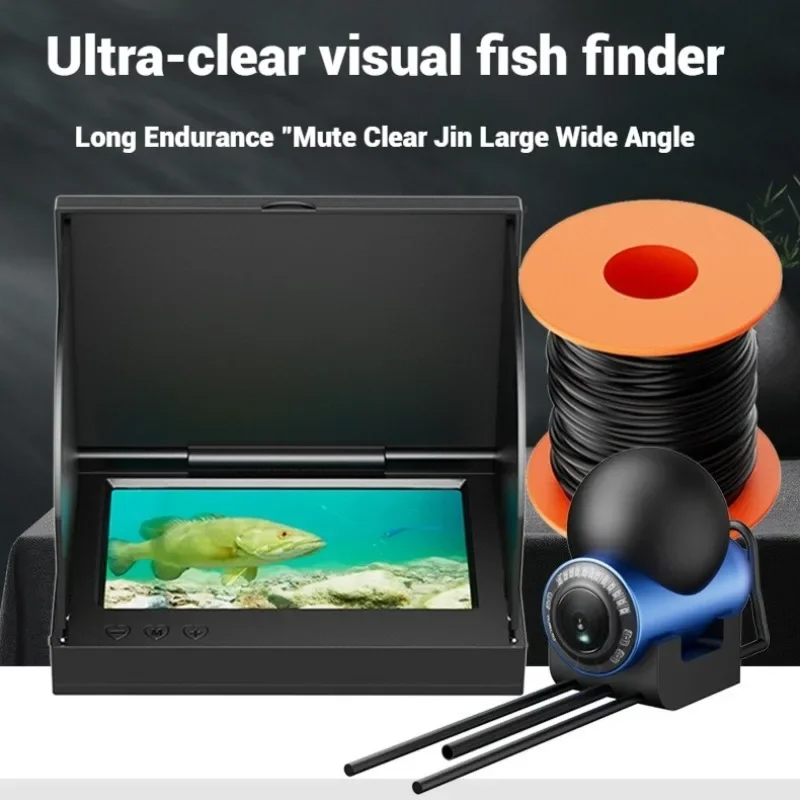 Underwater Fishing Camera 4K - 4.3인치/5인치 HD 화면 낚시 카메라, 야간