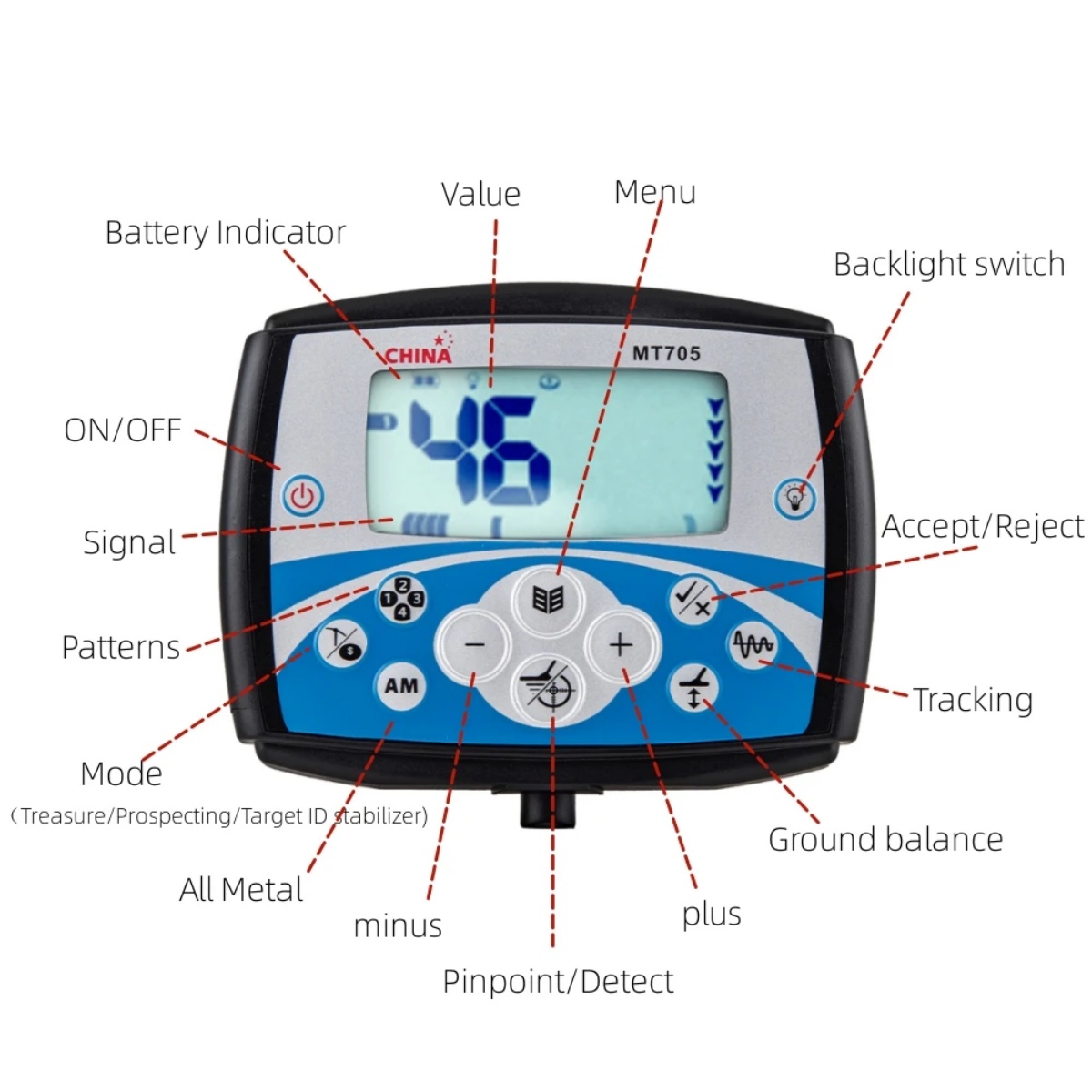 Treasure Hunter MT705 금속 탐지기 제 - Underwater Metal Detector Waterproof 리뷰 및 가격