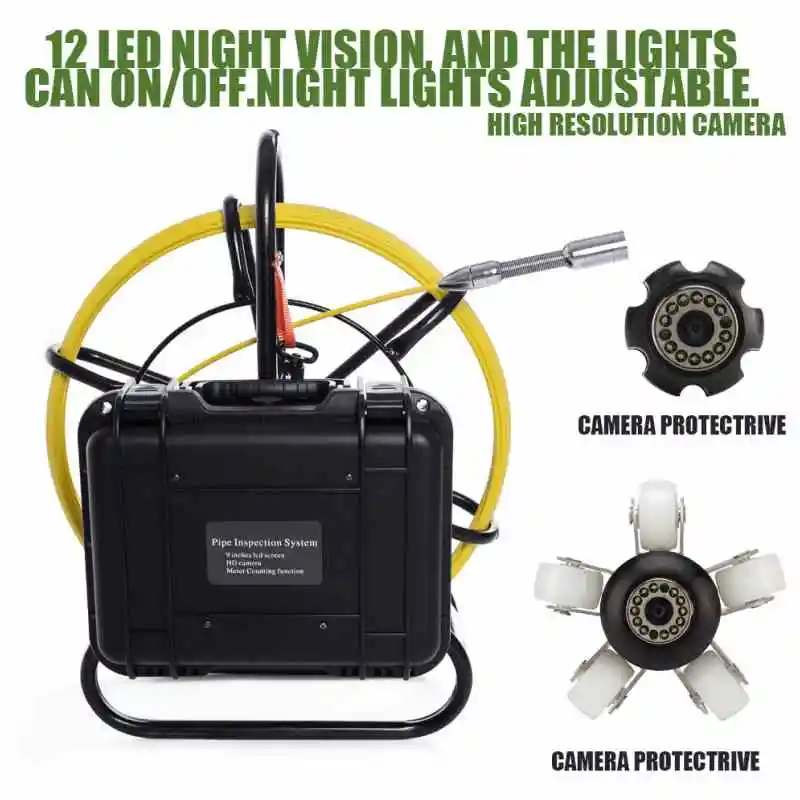 WP9600 - 50m 하수관 검사 카메라, 9인치 모 - Underwater Inspection Camera 50M 리뷰 및 가격