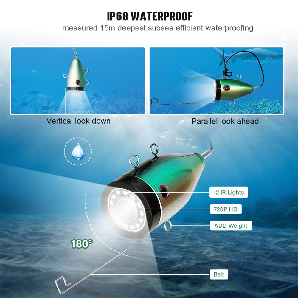 수중 낚시 카메라 - 5000mAh 충전식 배터리, 1 - Underwater Fishing Camera 4K 리뷰 및 가격