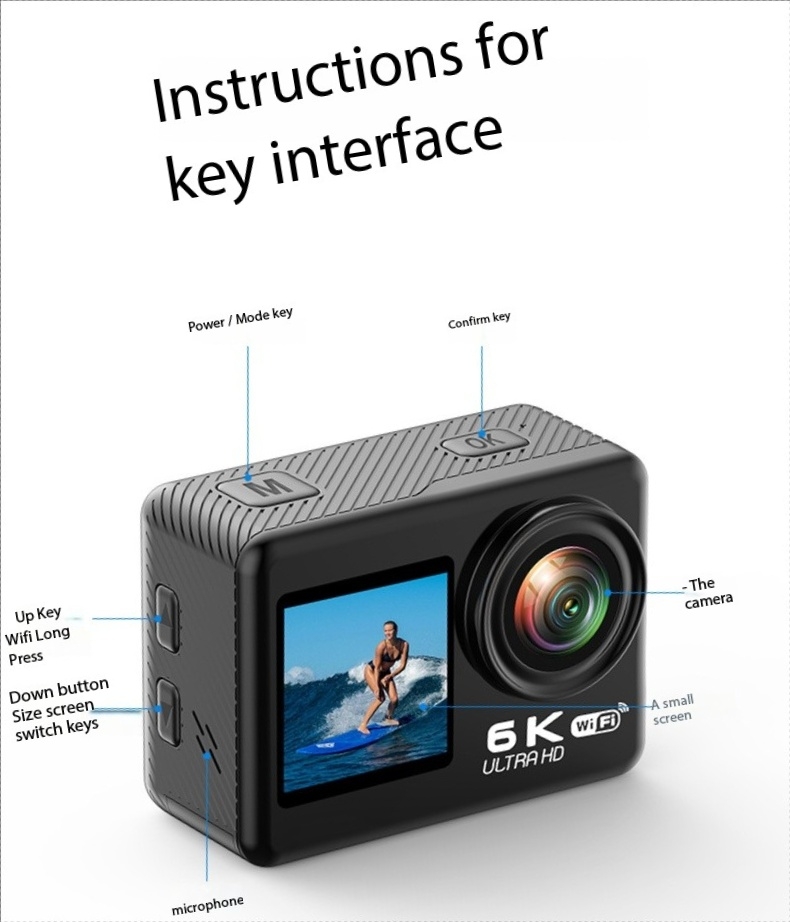 6K 안정화 기능이 있는 WiFi 액션 카메라, 4K  - Underwater Fishing Camera 4K 리뷰 및 가격