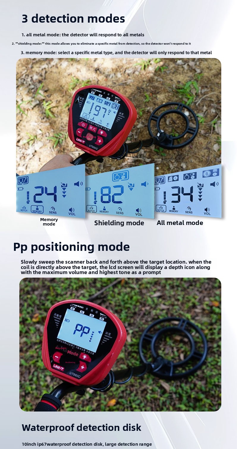 UNIT UT660C UT660D UT660E 산업용  - Underwater Metal Detector Waterproof 리뷰 및 가격